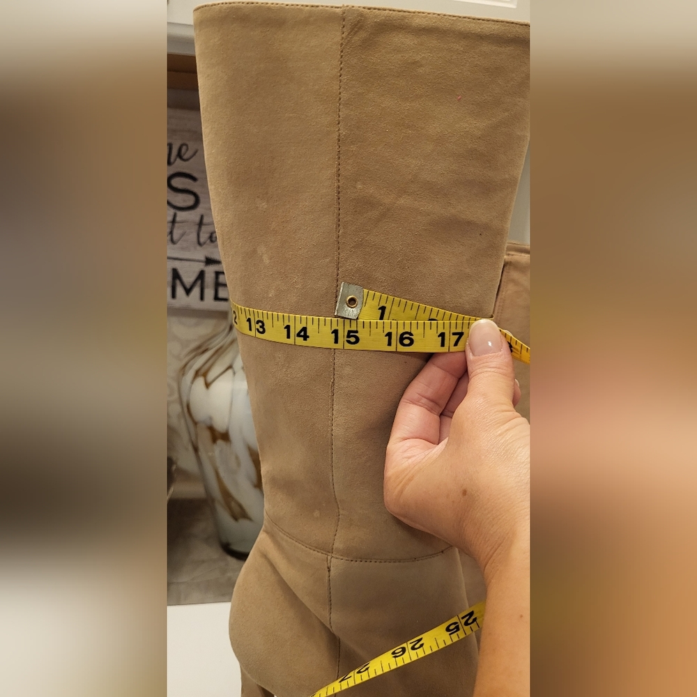 Vince Camuto Beige Heeled Boots - Picture 9 of 16